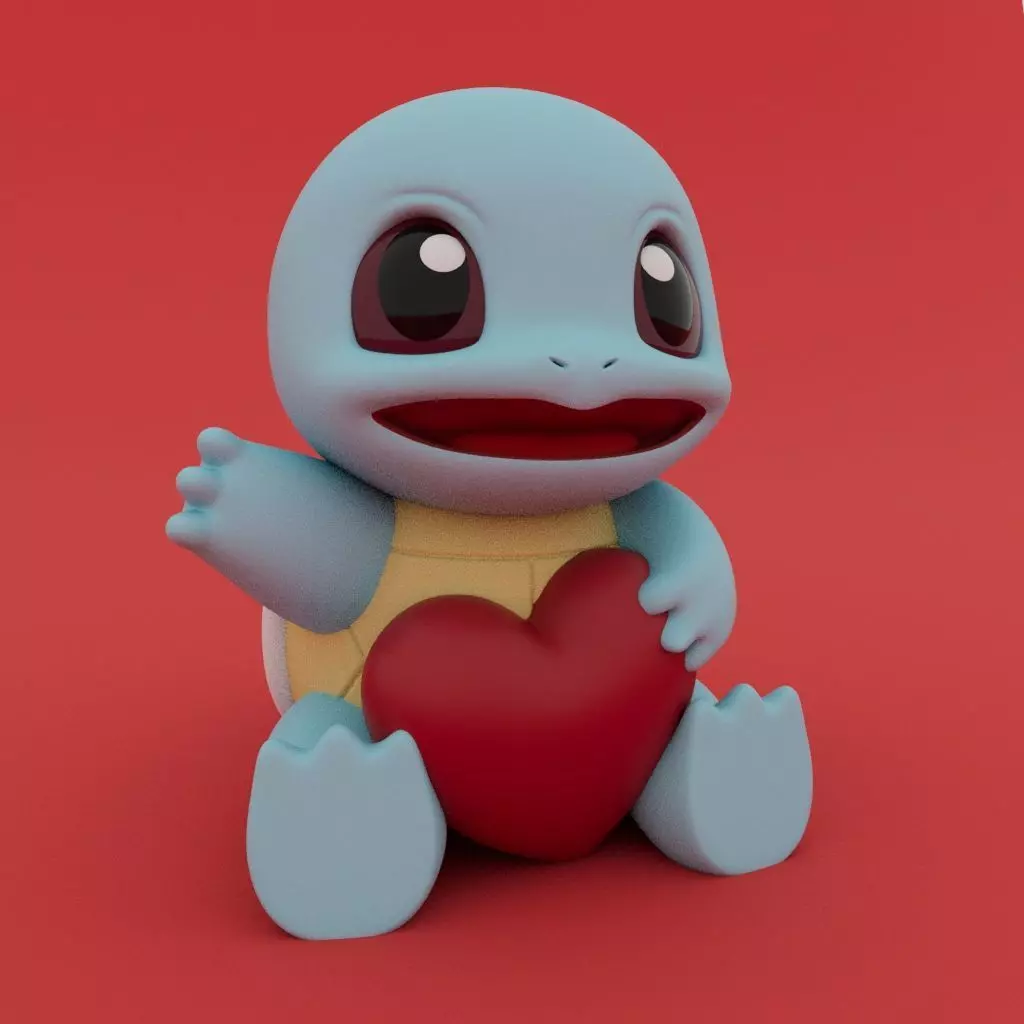 Valentines Special - Squirtle 3D print model_0