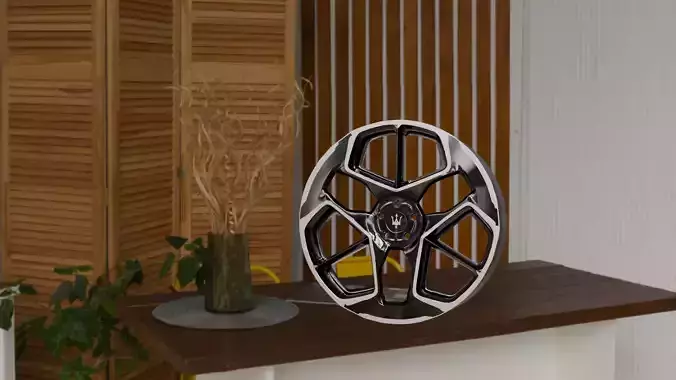 Maserati MC20 RIMS Low-poly 3D model