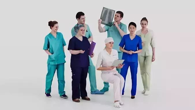 MEDICAL PEOPLE - 7x 