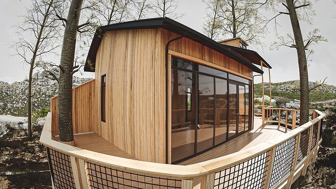Tree House 3D model 7