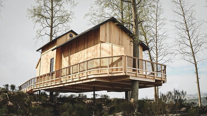 Tree House 3D model 6
