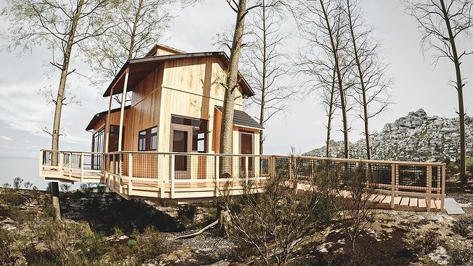 Tree House 3D model 5
