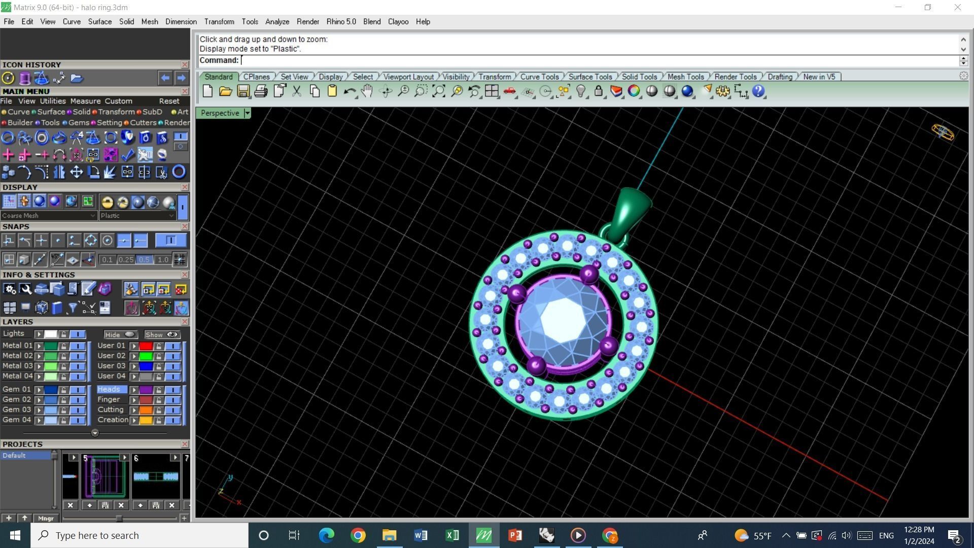 pendant haloo Free 3D print model_1