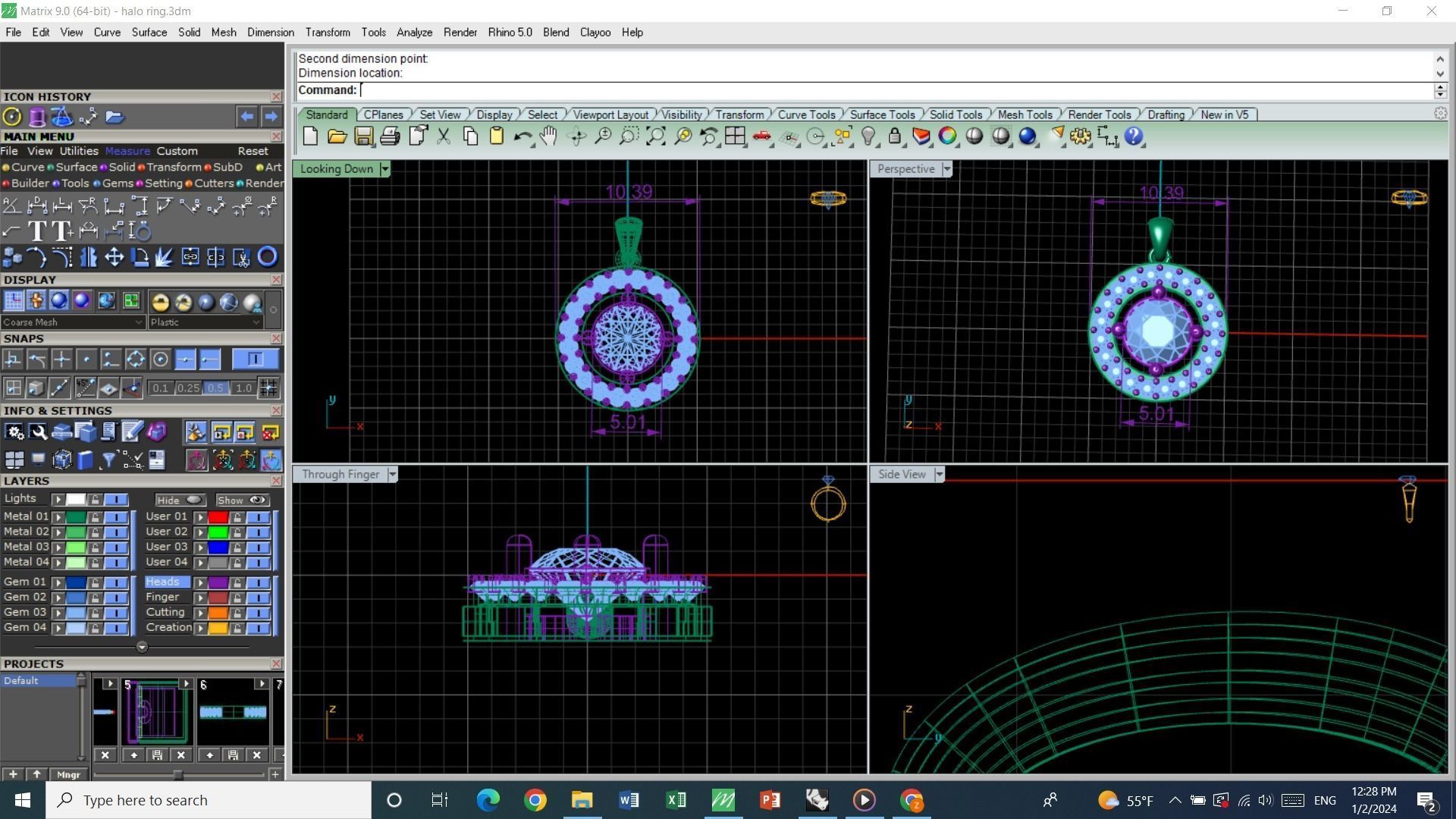 pendant haloo Free 3D print model_2