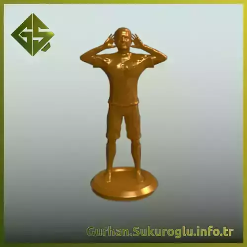Mauro Icardi in His Iconic Pose 3D print model