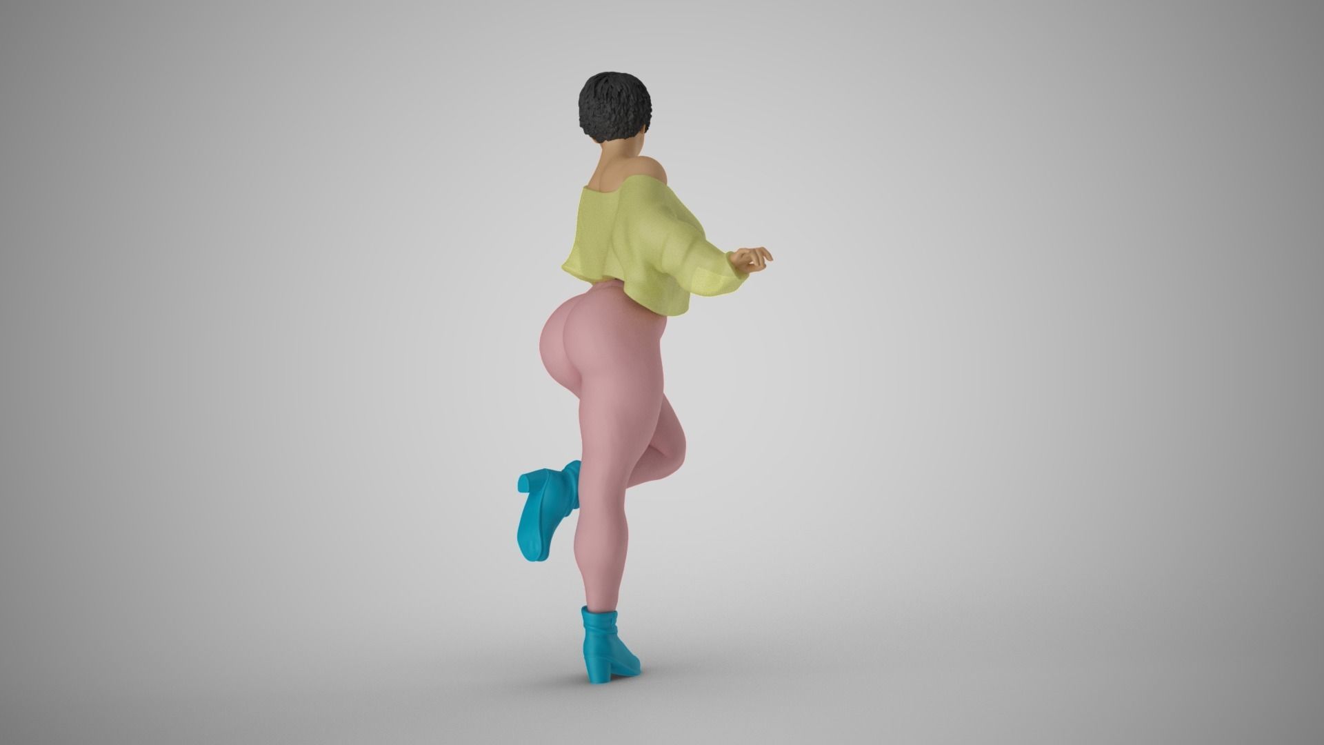 Winter Woman 3D print model_15