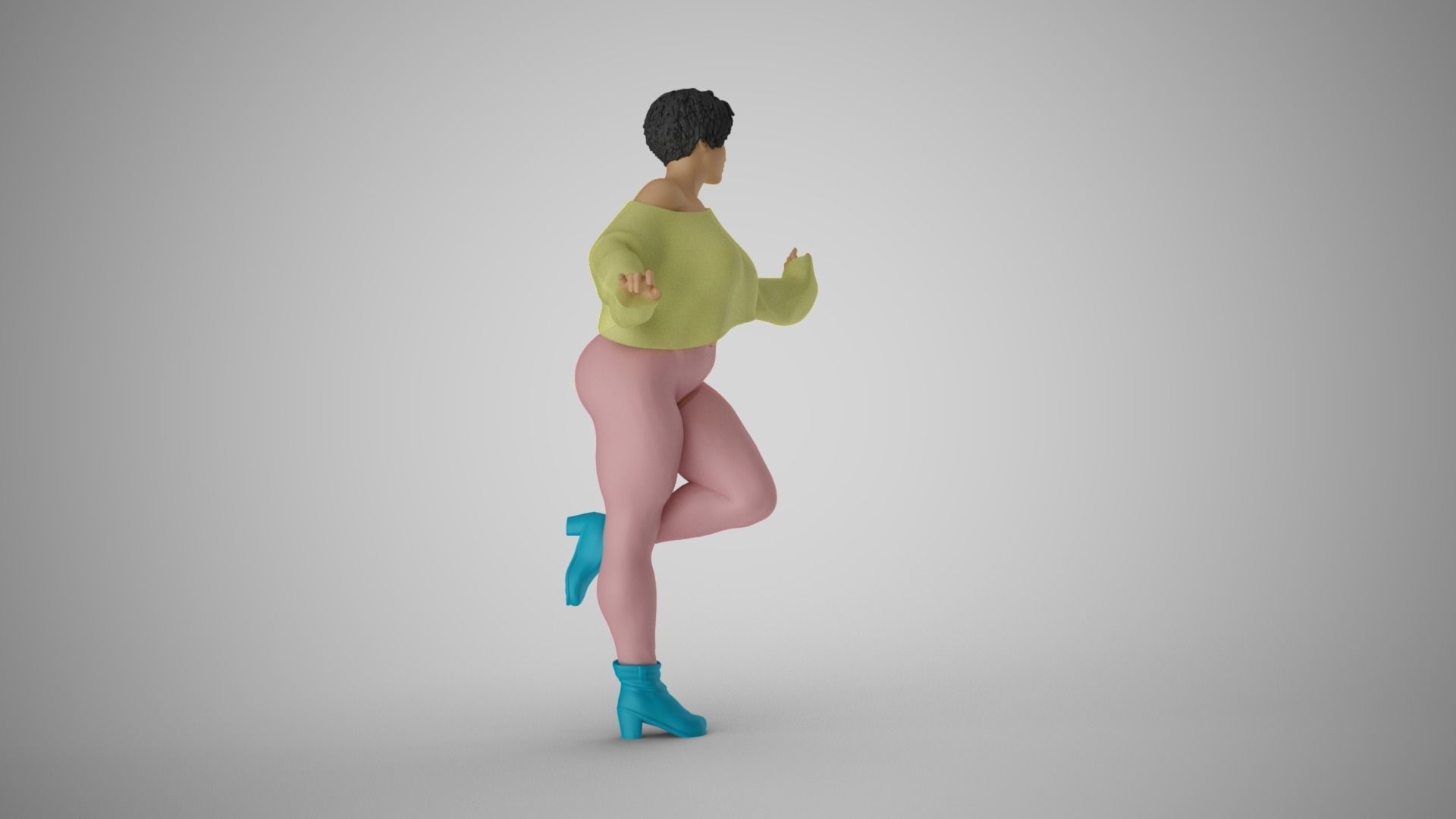 Winter Woman 3D print model_14