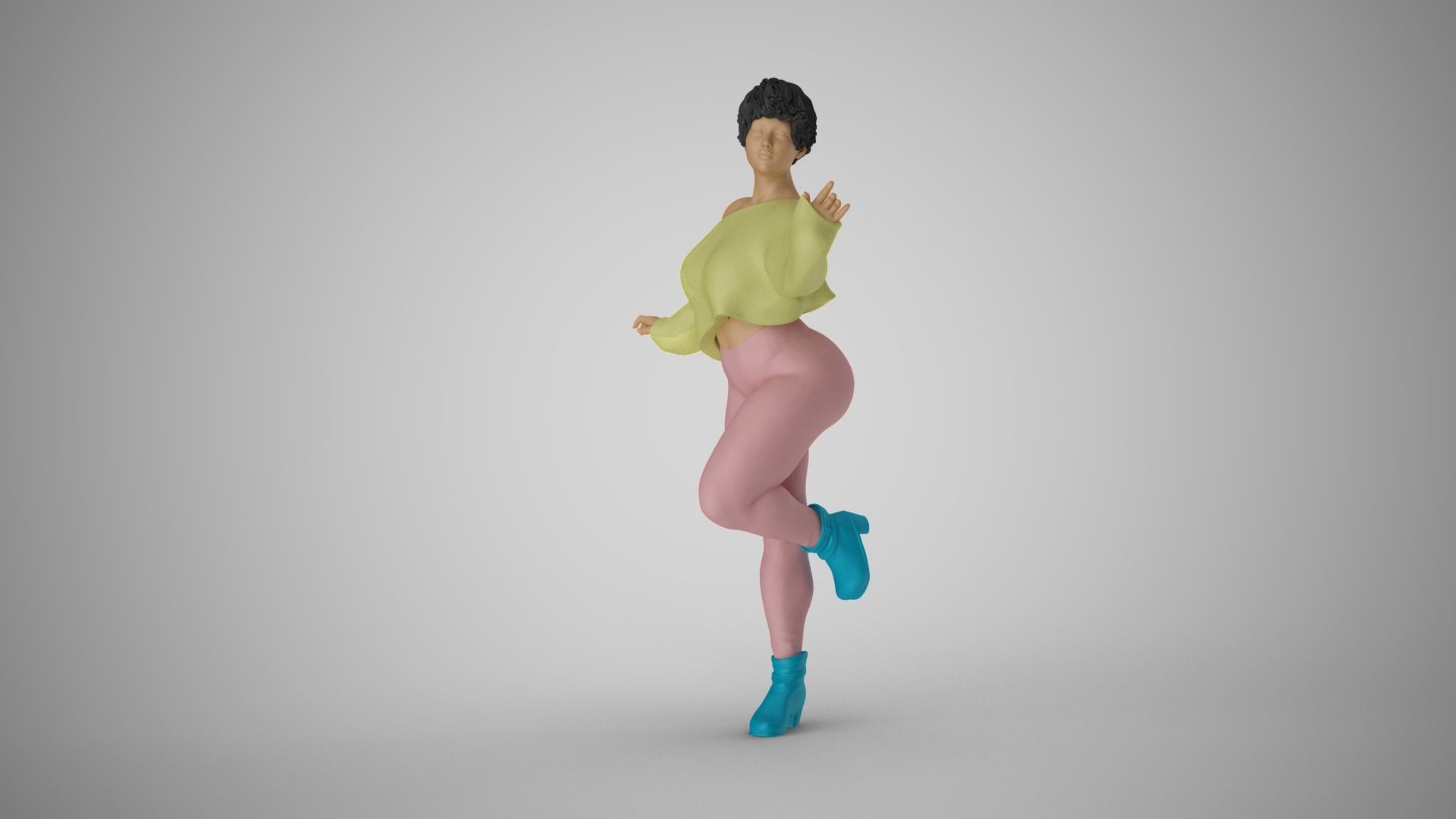 Winter Woman 3D print model_18