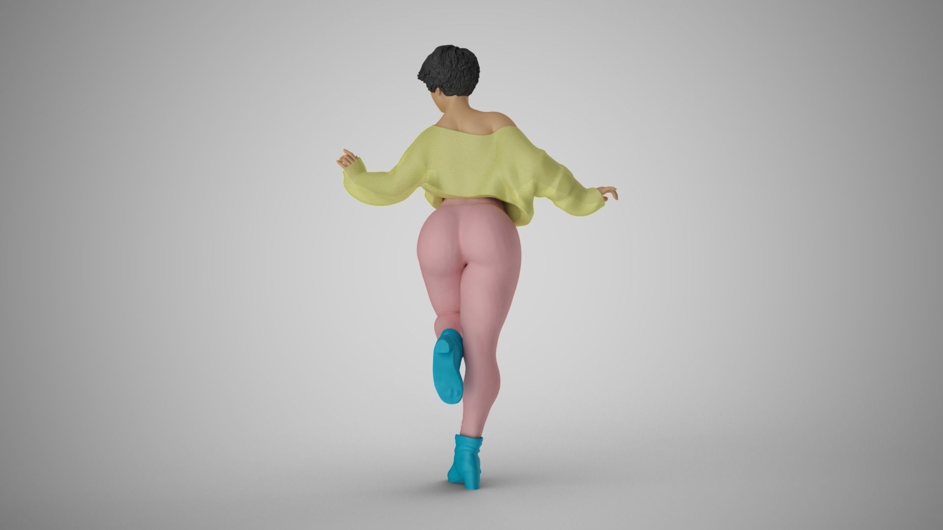 Winter Woman 3D print model_12