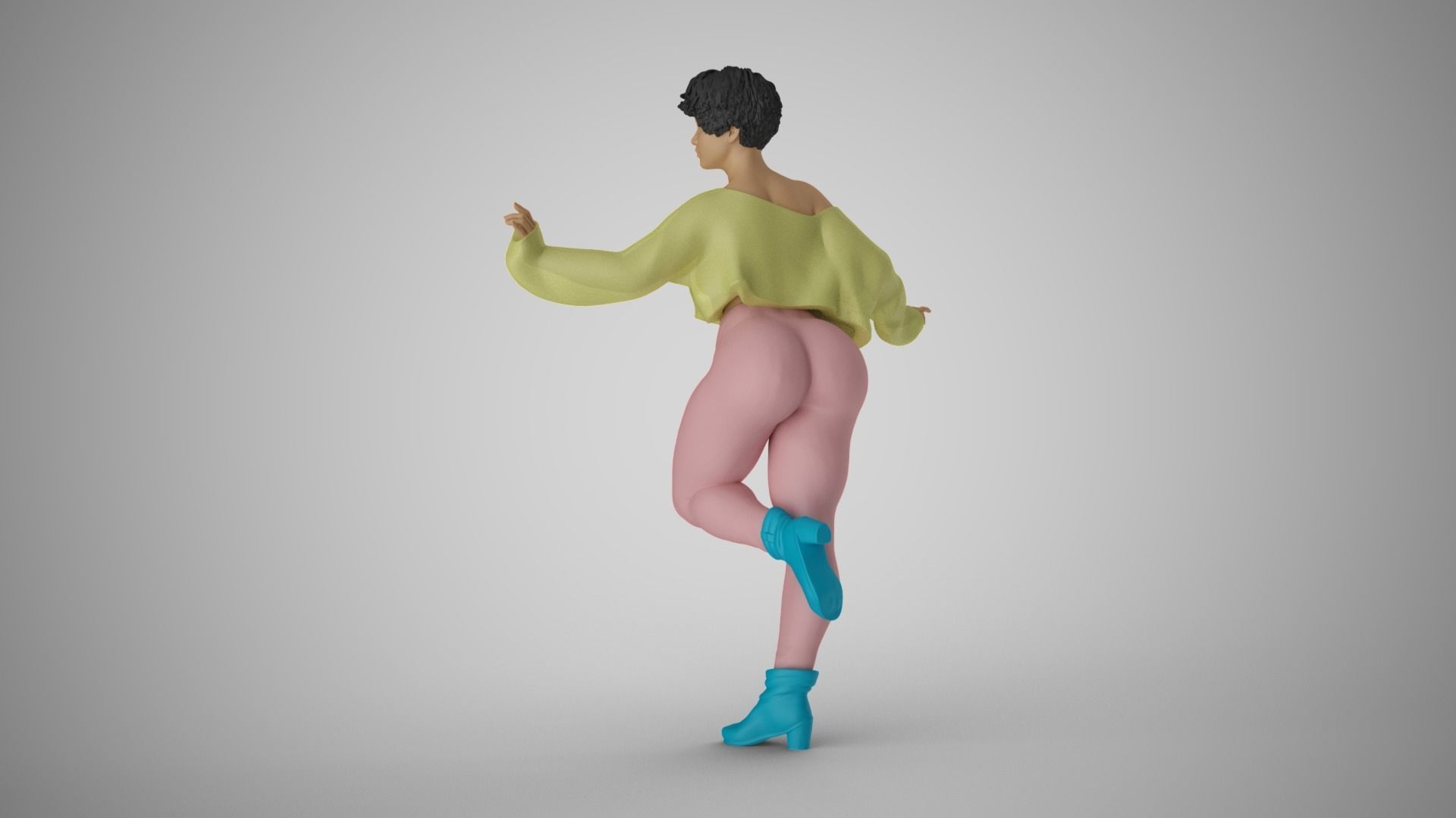 Winter Woman 3D print model_11