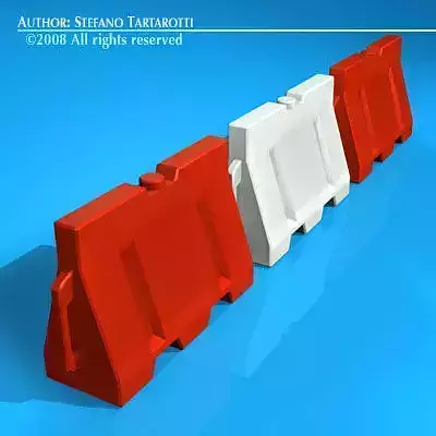 Road barrier plastic