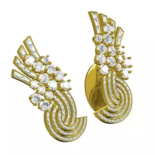 Antique Vintage Style Diamond Earring