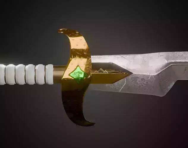 Fantasy Egyptian sword game asset