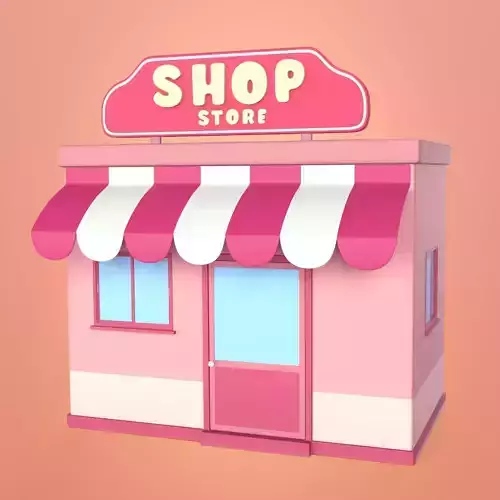 Cartoon Building - Shop - Market