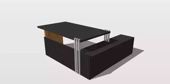 Office Desk 3d model