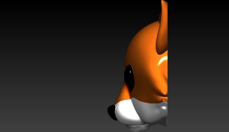 Fox Emoji 3D print model_3