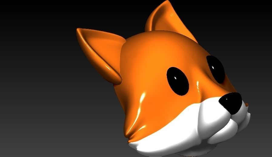 Fox Emoji 3D print model_5