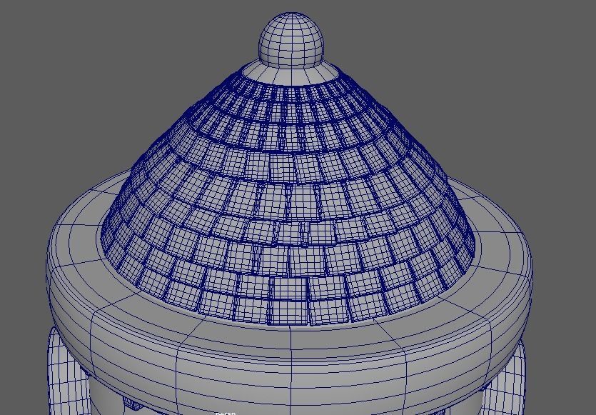 Cartoon Town House Building 3D Model Low-poly 3D model_9