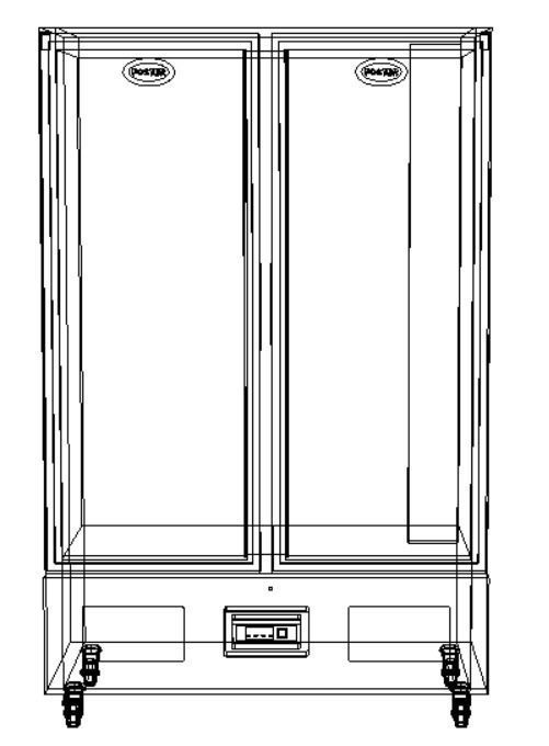 Double Upright Refrigerator or Freezer 3D model_8