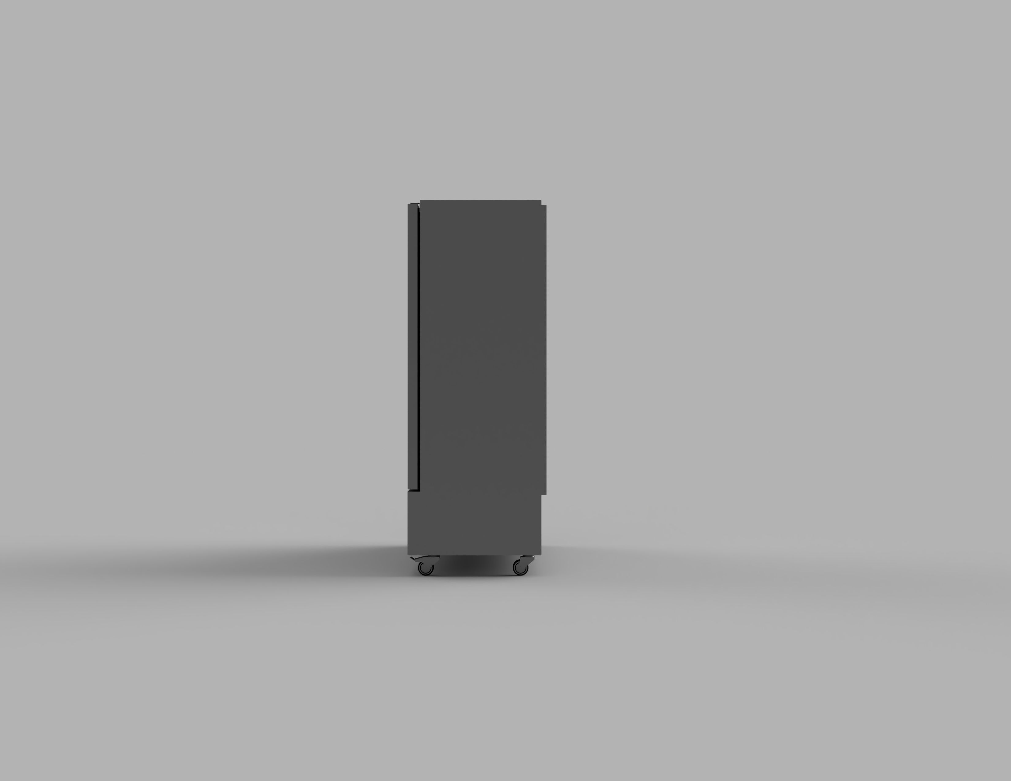 Double Upright Refrigerator or Freezer 3D model_3