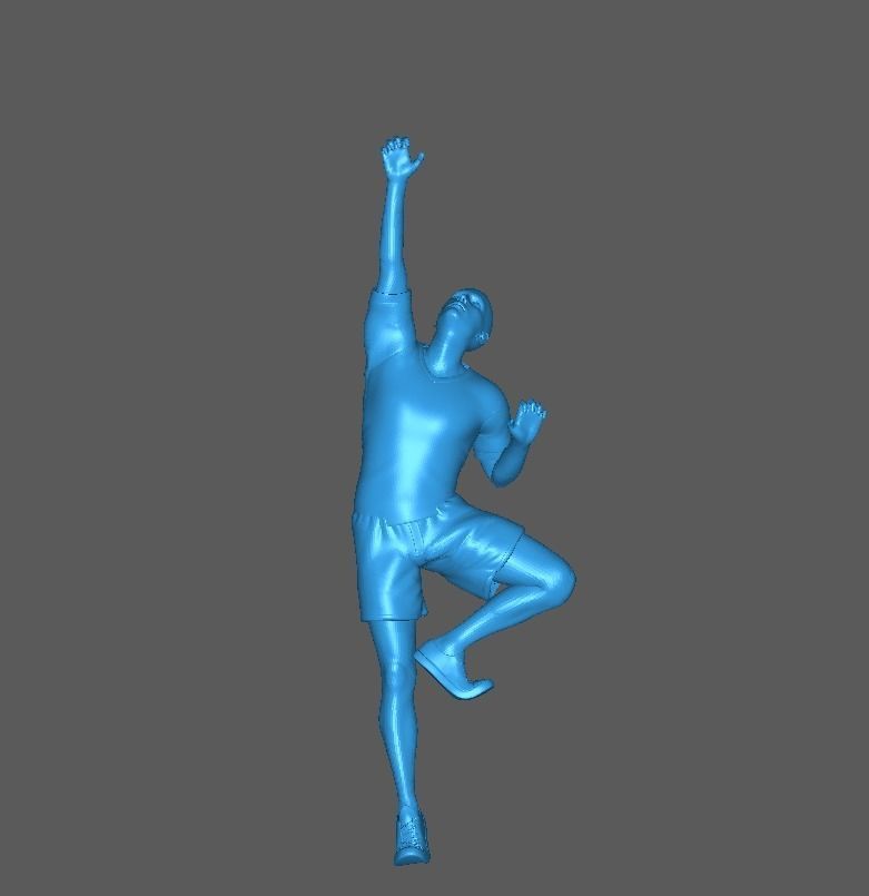 Figure Rasino climbin in 1-64 scale diorama miniature 3D print model_5