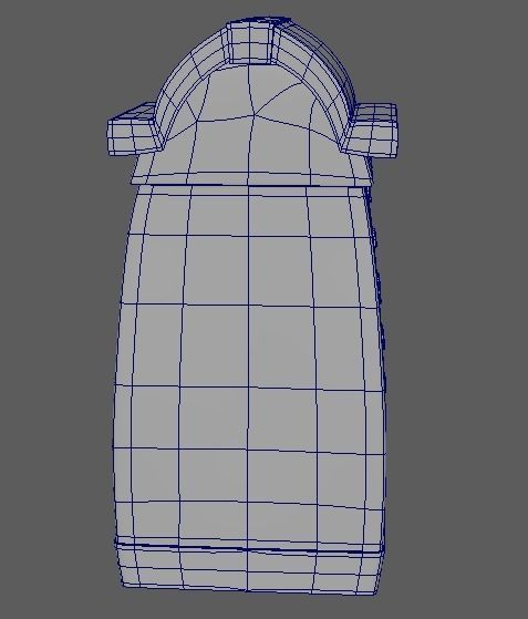 Cartoon Town House Building 3D Model Low-poly 3D model_2