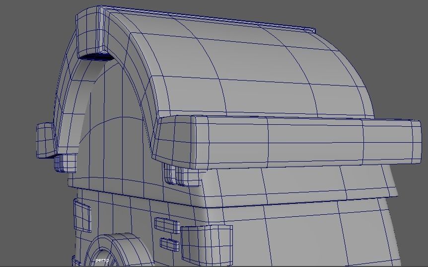 Cartoon Town House Building 3D Model Low-poly 3D model_8