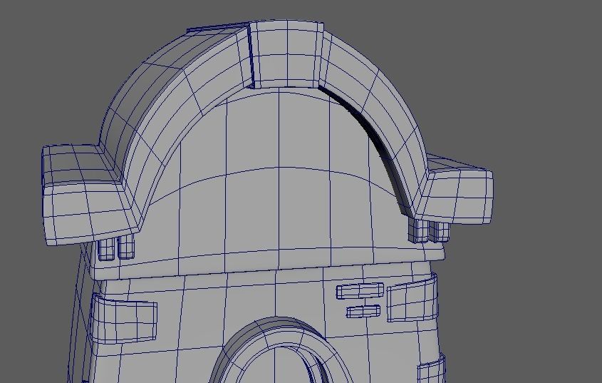 Cartoon Town House Building 3D Model Low-poly 3D model_7