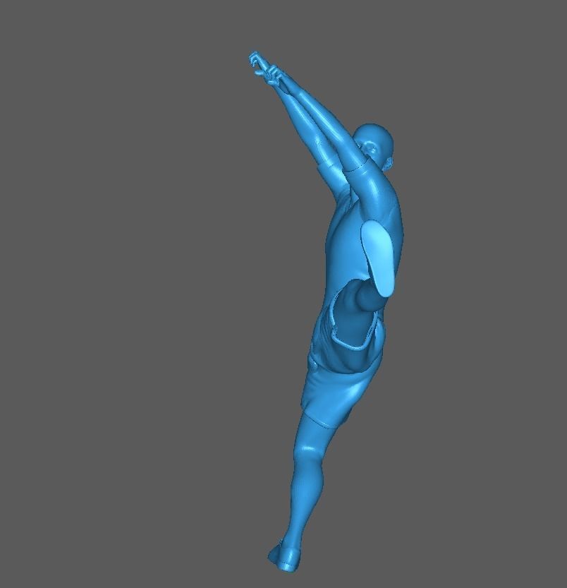 Figure Suryono climbing in 1-64 scale diorama miniature 3D print model_6