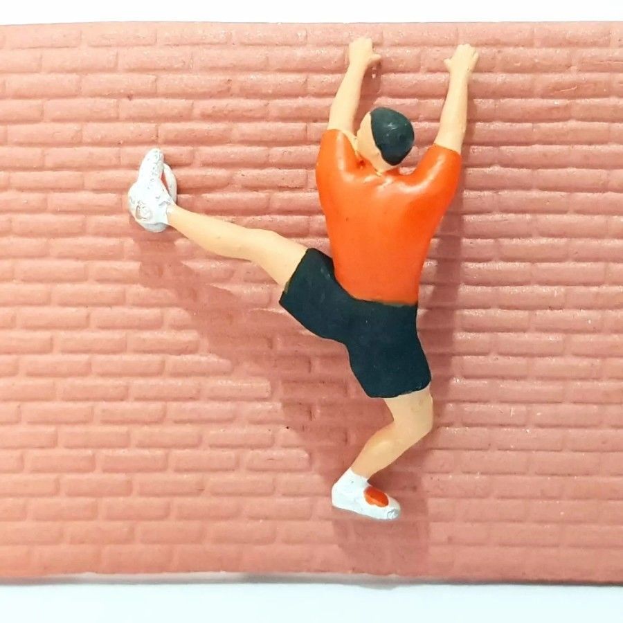 Figure Suryono climbing in 1-64 scale diorama miniature 3D print model_2