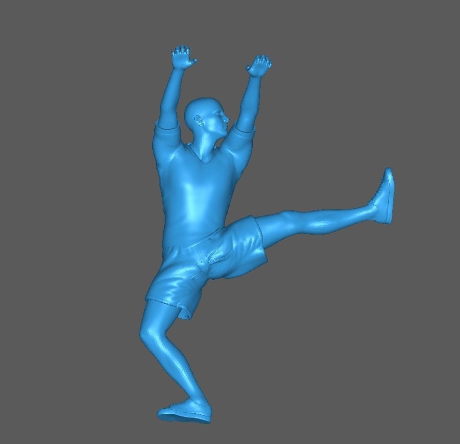 Figure Suryono climbing in 1-64 scale diorama miniature 3D print model_5