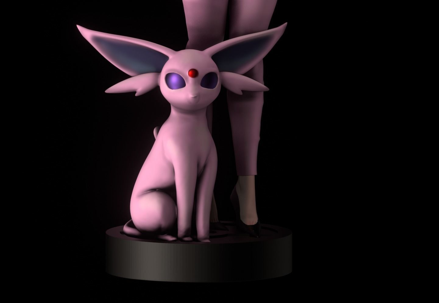 Sabrina Pokemon Trainer - 1to10 STL file NSFW 3D print model 3D print model_5