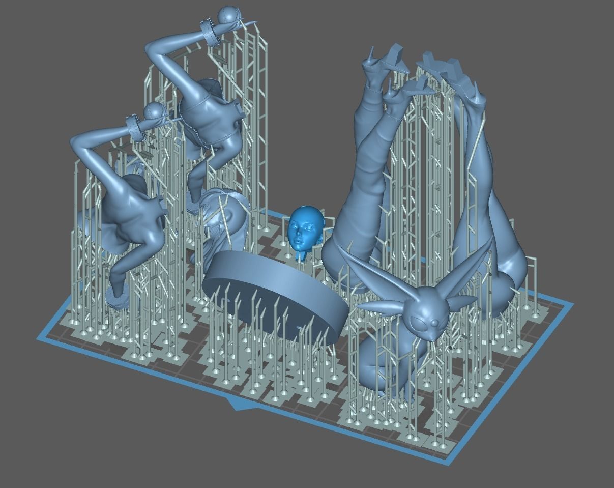 Sabrina Pokemon Trainer - 1to10 STL file NSFW 3D print model 3D print model_18