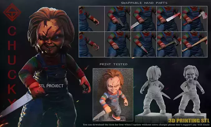 Chucky 3D print model
