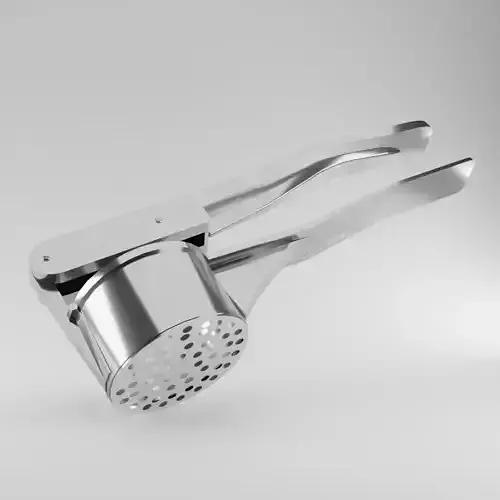 Garlic press detailed