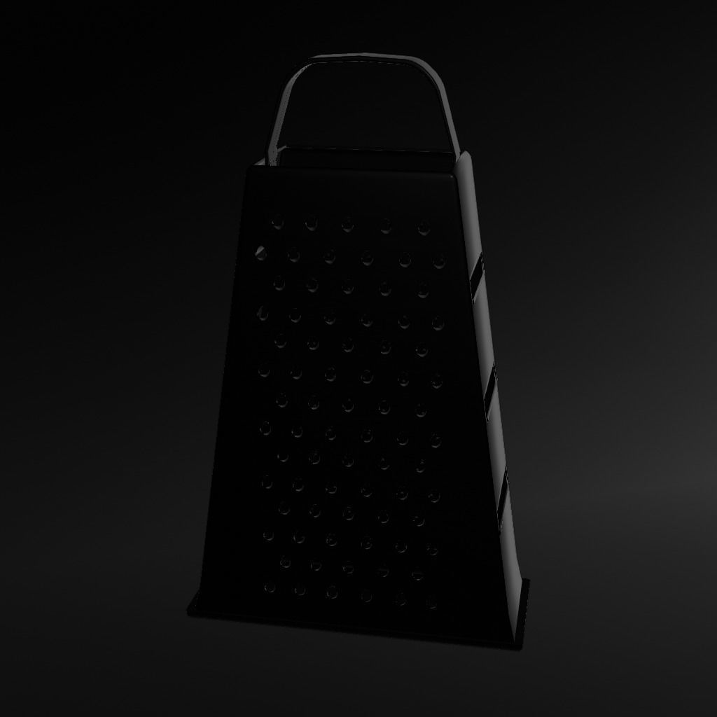 Grator detailed  3D model_1