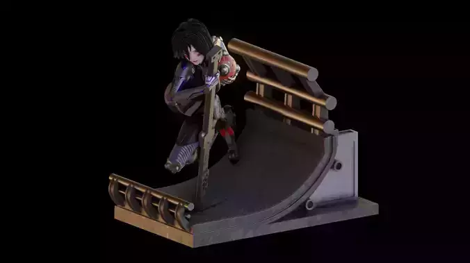 Battle Angel Alita - 1TO10 STL FILE 3D PRINT MODEL 3D print model