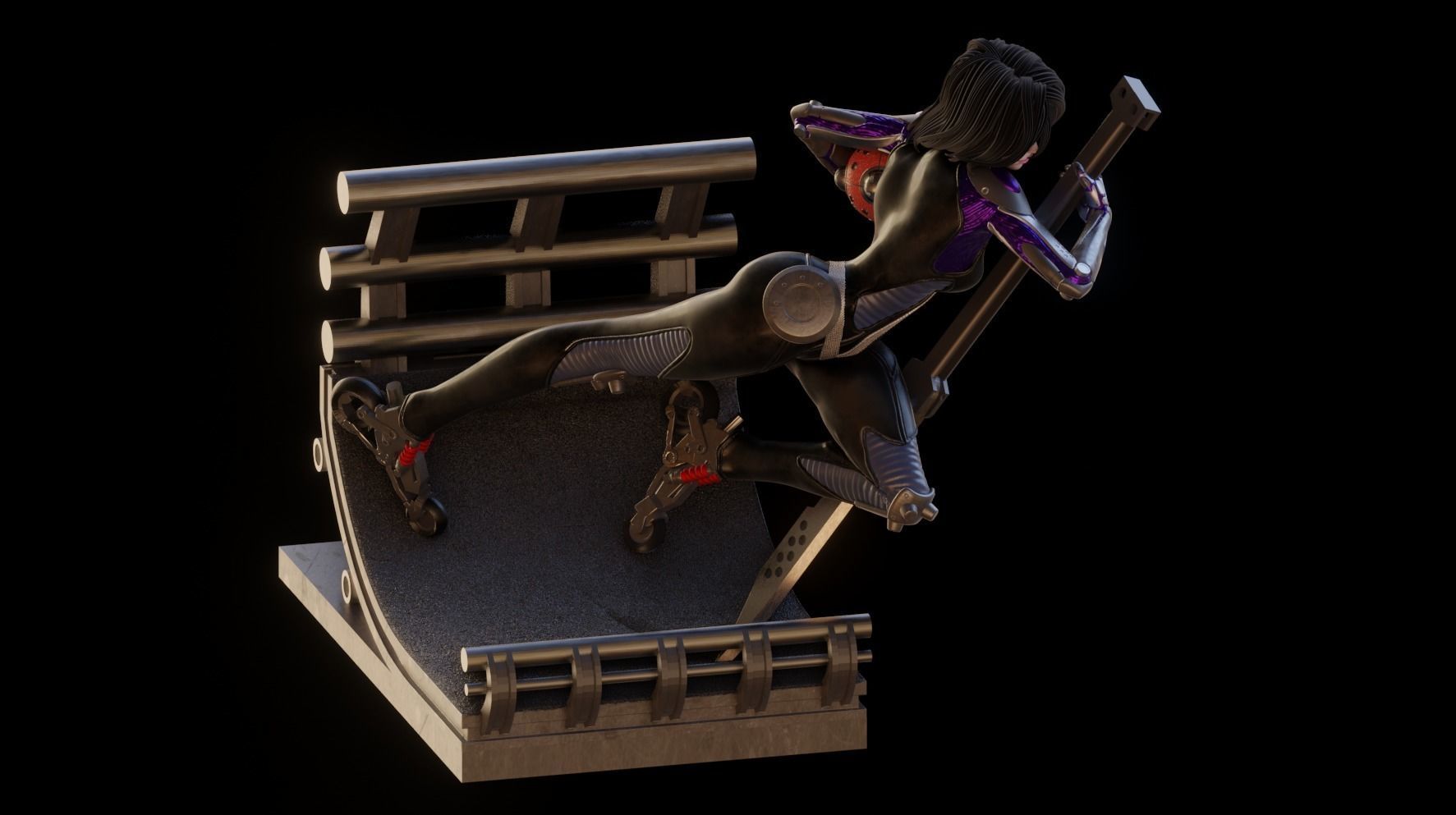 Battle Angel Alita - 1TO10 STL FILE 3D PRINT MODEL 3D print model_8