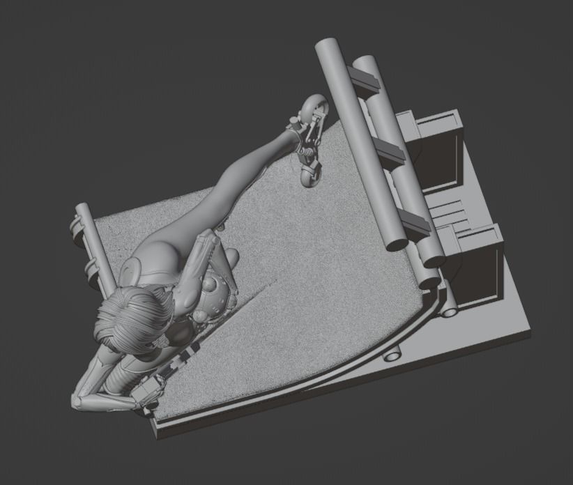 Battle Angel Alita - 1TO10 STL FILE 3D PRINT MODEL 3D print model_23