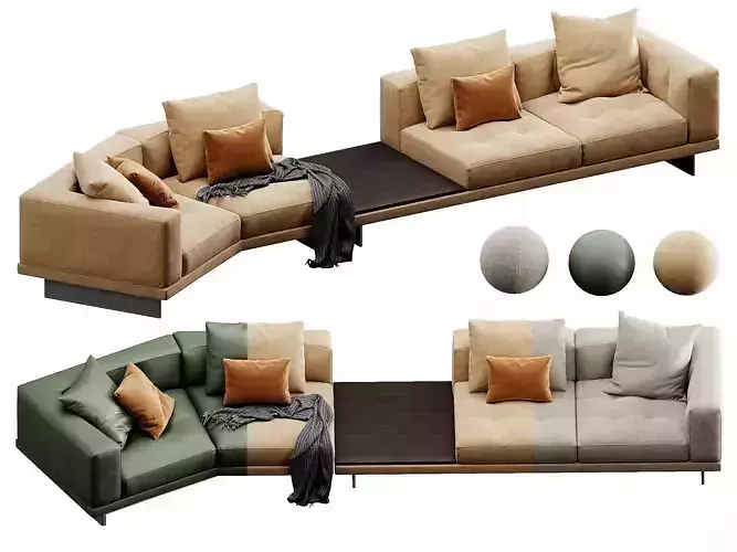 Dylan SofaSet 02 3D model