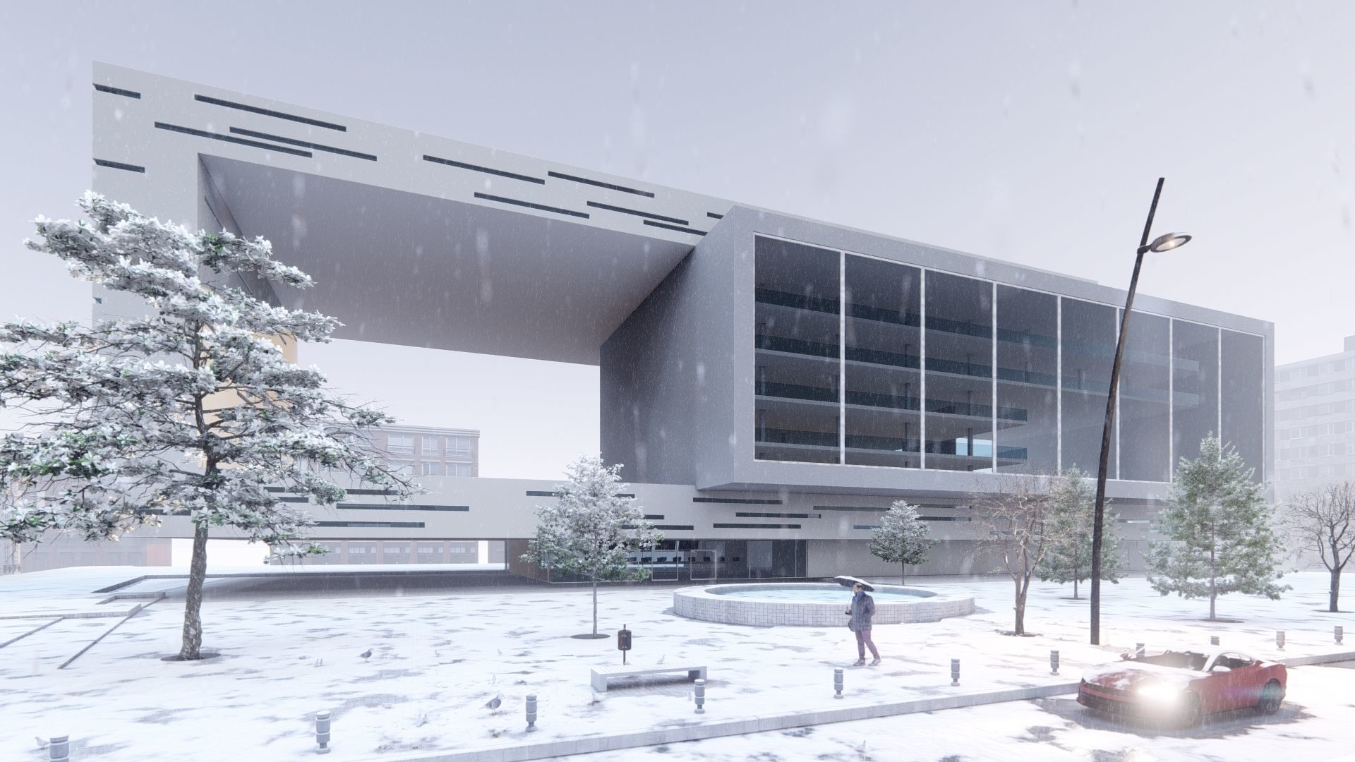 MODERN OFFICE BUILDING 3D model_2