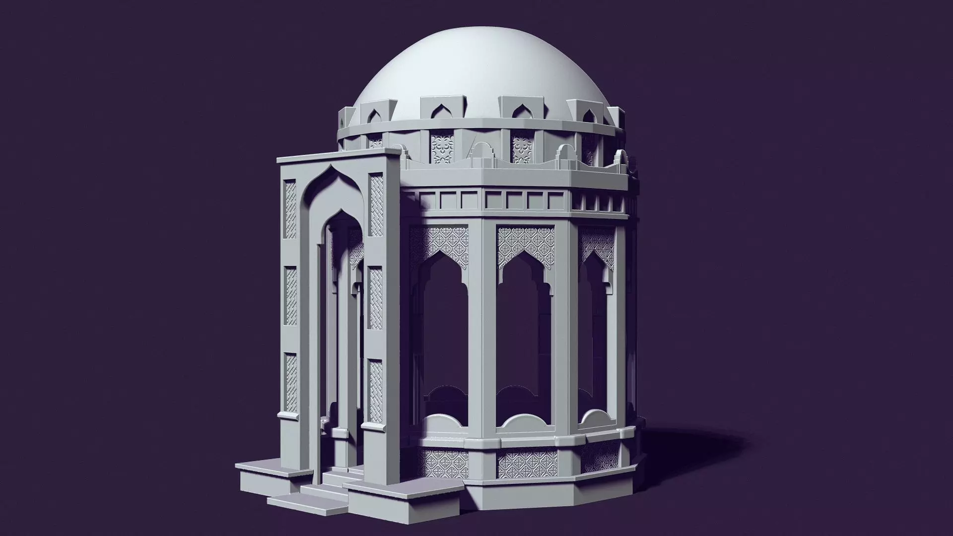 Mausoleum of Muslim Turkic peoples 3D print model
