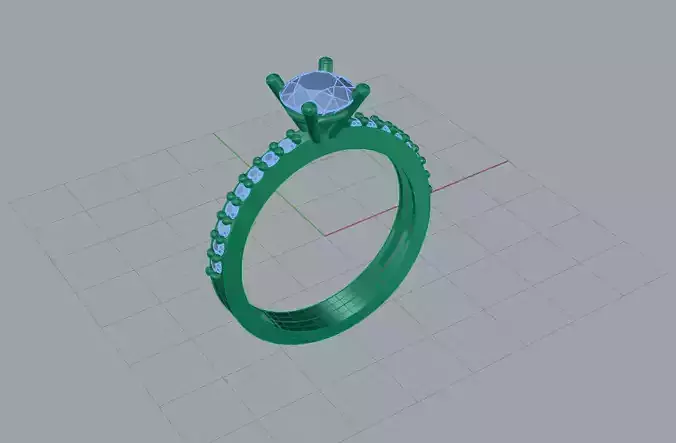 1ct Engagement Ring with Side Stones