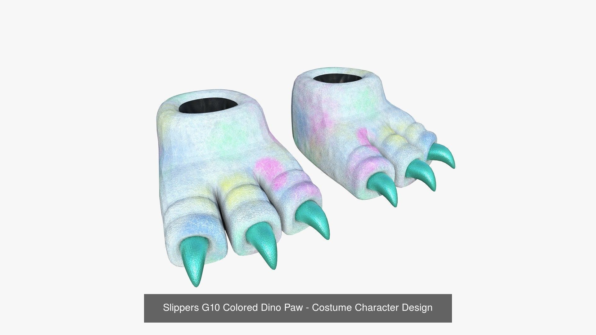 10 Slippers G Dino Paw Collection - Costume Character Design _19