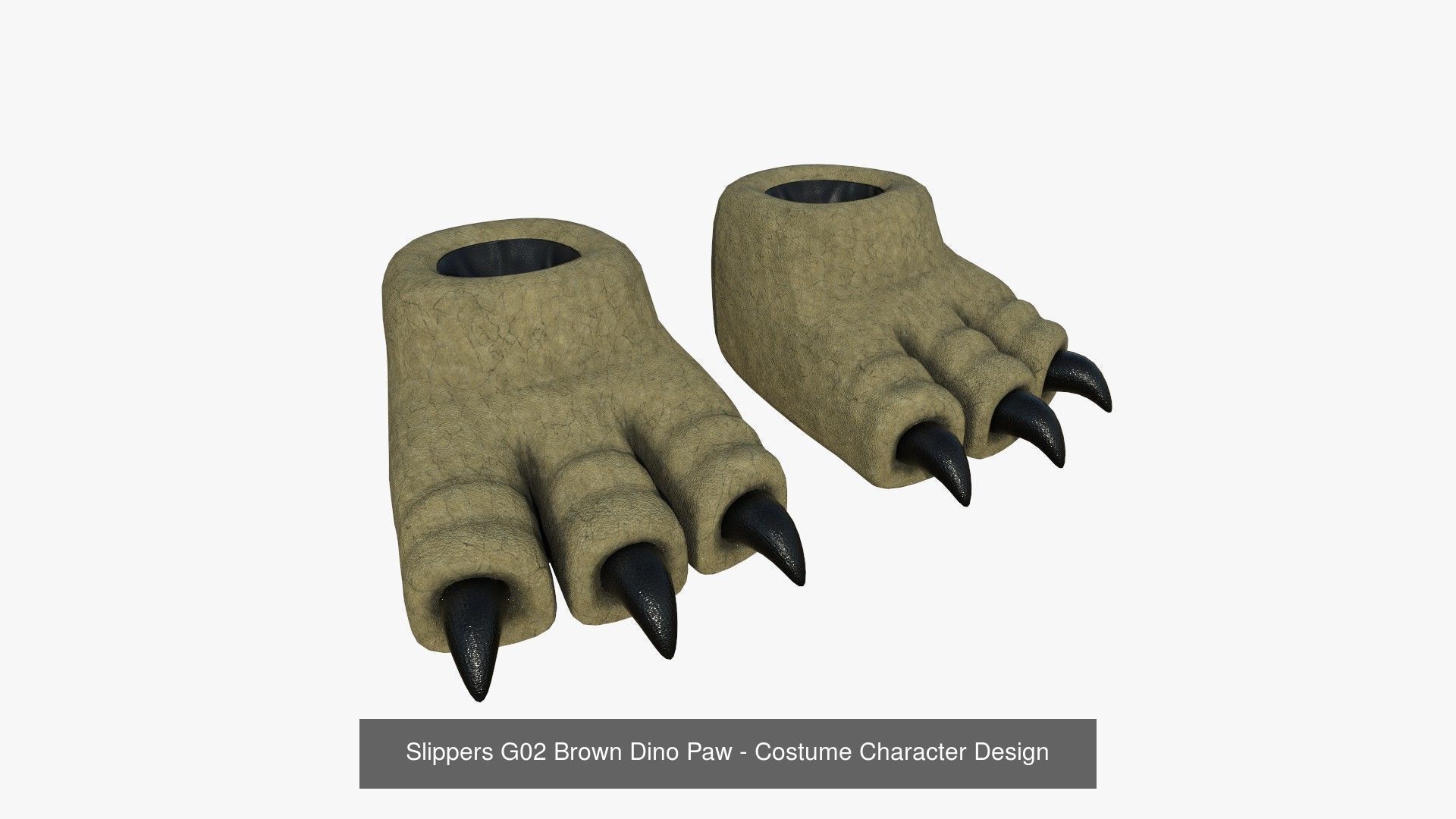 10 Slippers G Dino Paw Collection - Costume Character Design _3