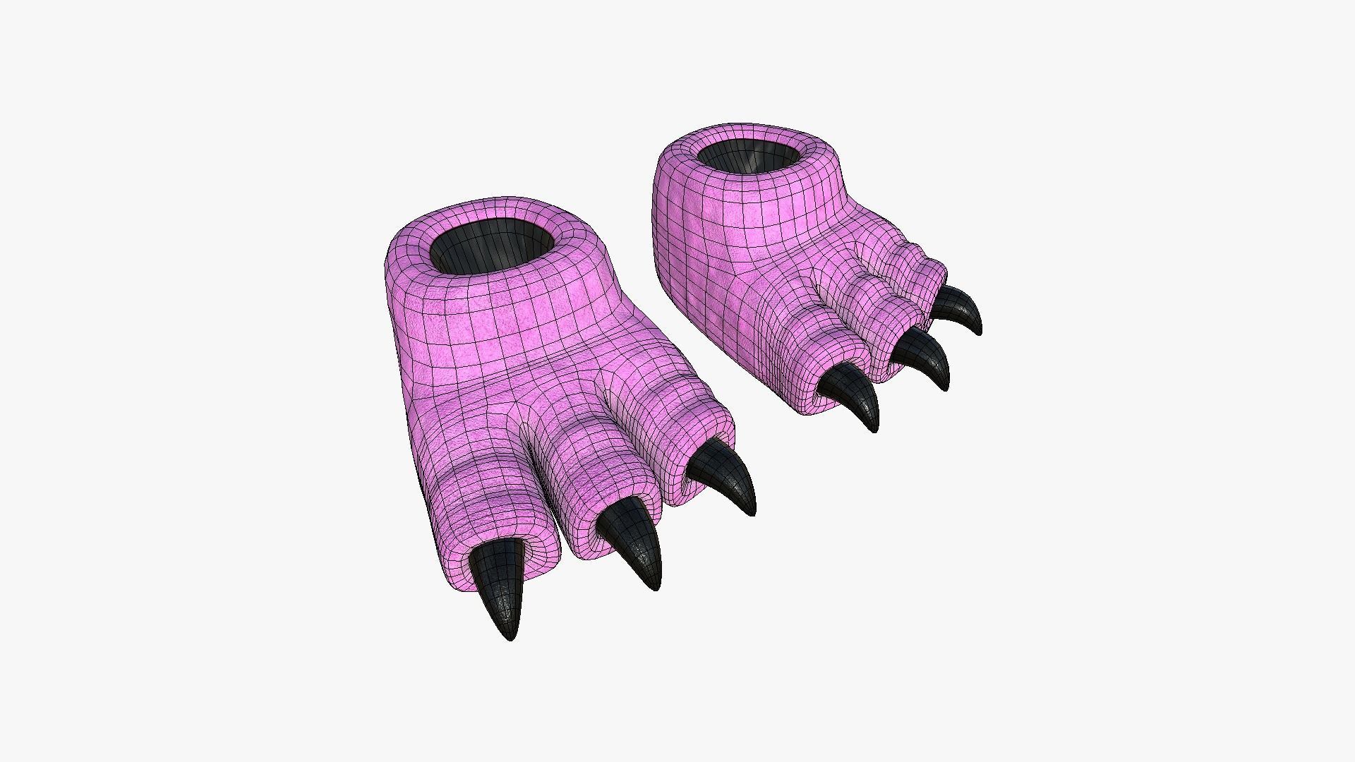 10 Slippers G Dino Paw Collection - Costume Character Design _64