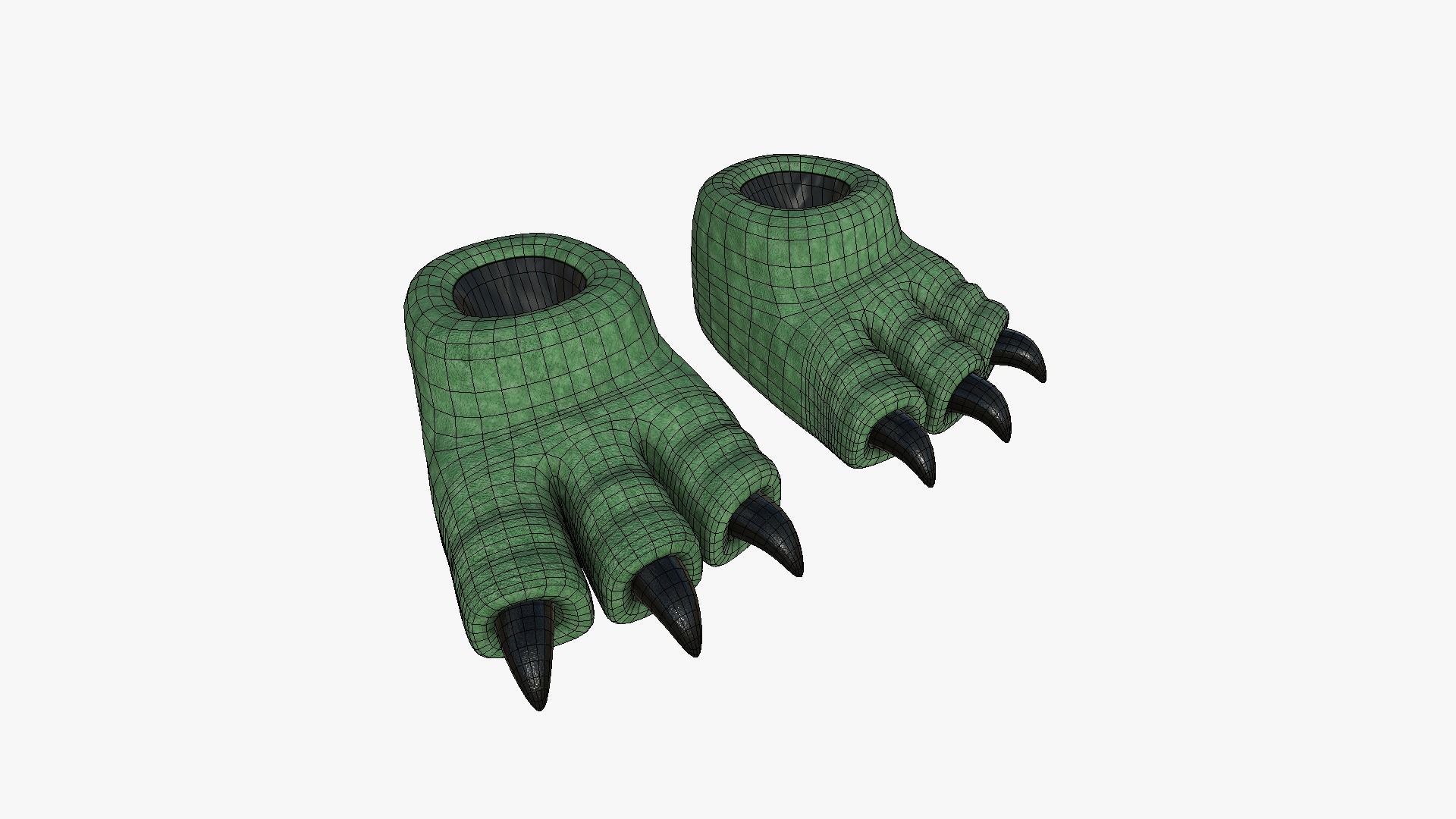 10 Slippers G Dino Paw Collection - Costume Character Design _62