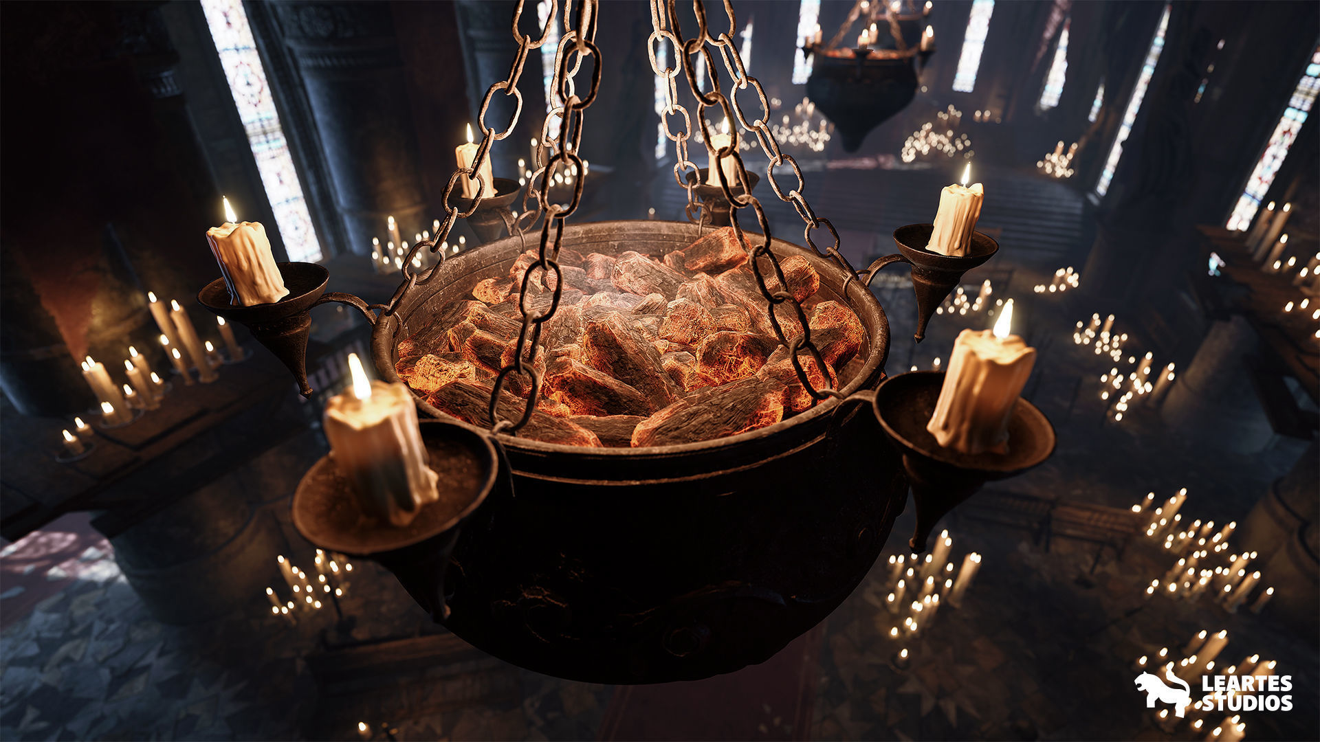 Throne Room Environment Low-poly 3D model_7