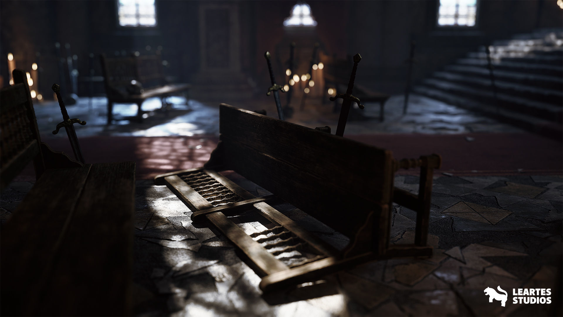 Throne Room Environment Low-poly 3D model_9