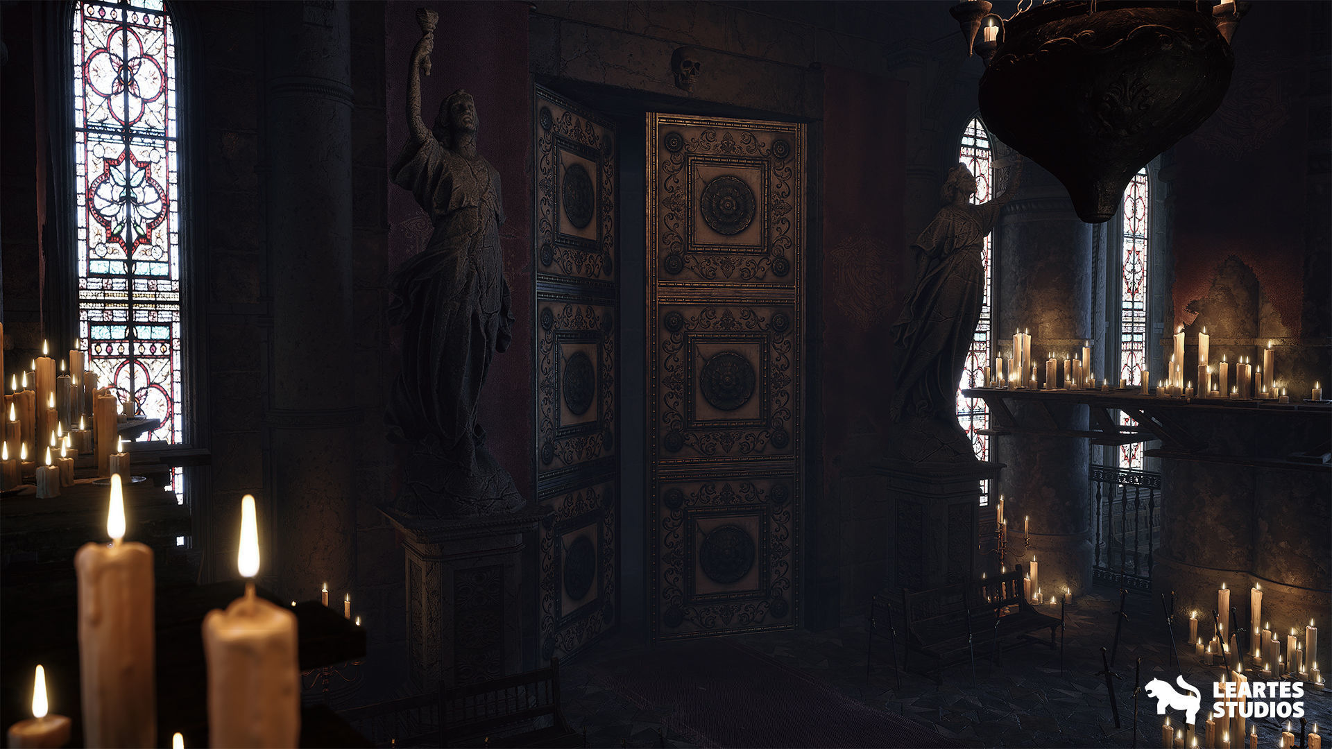 Throne Room Environment Low-poly 3D model_20